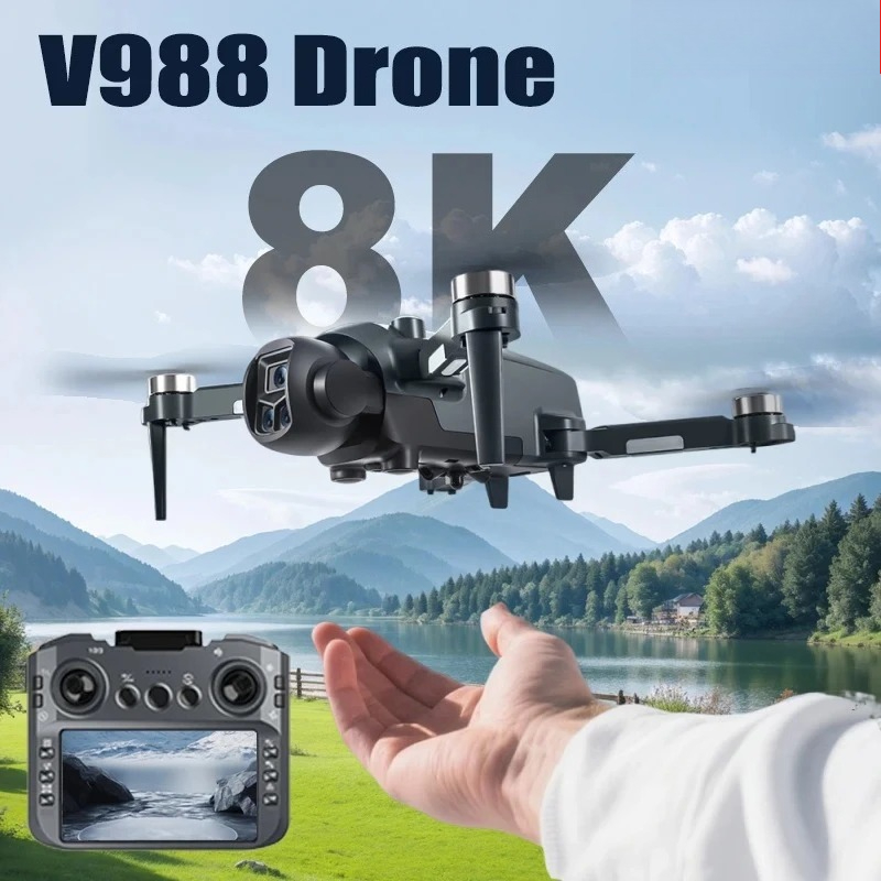 Original V988 Drone 8K HD Dual - đánh giá và giá Drone Thermal Imaging