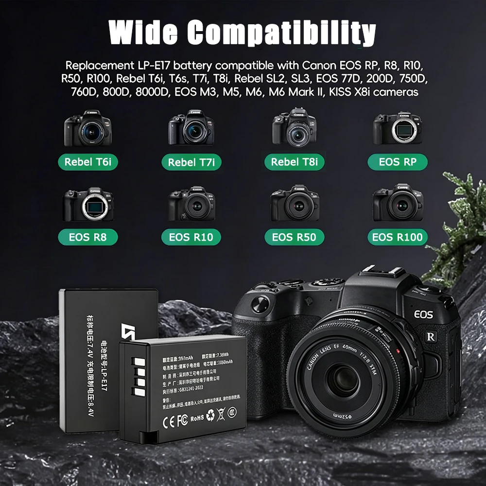 Pin LP-E17 cho máy ảnh Canon E - đánh giá và giá Canon Camera Eos R8